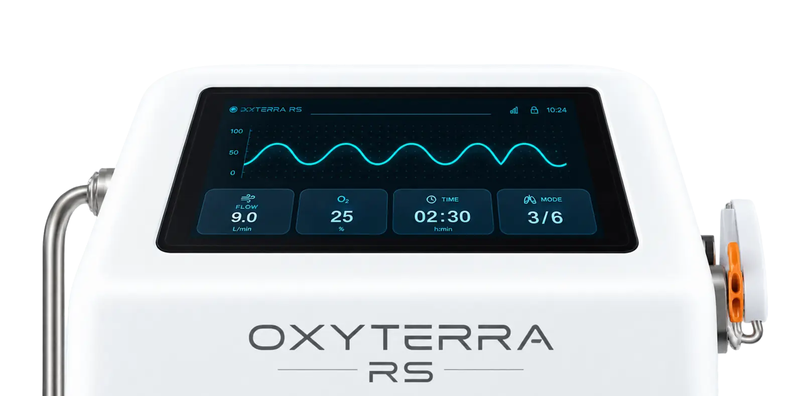 Сенсорный экран OXYTERRA RS с графиком и параметрами